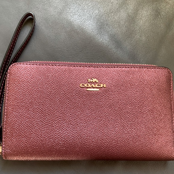 Coach Handbags - Metallic Coach Berry Wallet from Smoke free home!